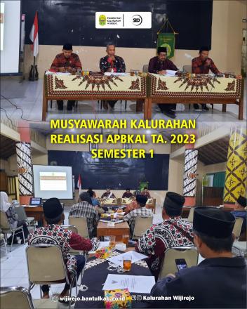 MUSYAWARAH KALURAHAN TENTANG REALISASI APBKAL TA. 2023