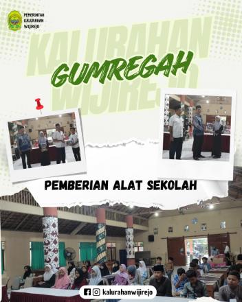 Pemberian Alat Sekolah Untuk Anak Dari Keluarga  Kurang Sejahtera