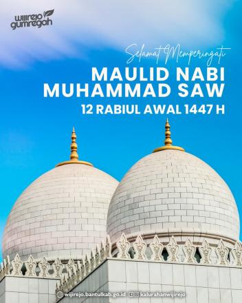 Selamat memperingati Maulid Nabi Muhammad SAW 