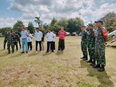 Lurah Wijirejo Tinjau Persiapan Upacara Serah Terima Tonting Yudha Wastu Pramuka Jaya