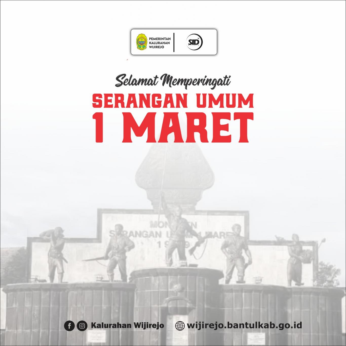 SELAMAT MEMPERINGATI SERANGAN UMUM 1 MARET - Website Kalurahan WIJIREJO